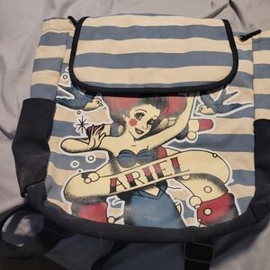 Ariel Striped Canvas Backpack